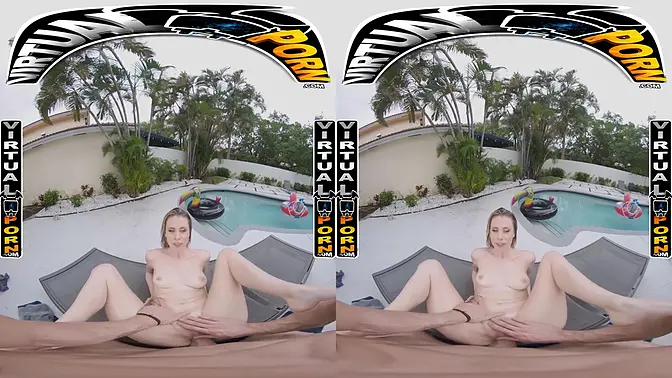 Anya Olsen gets pounded at the pool