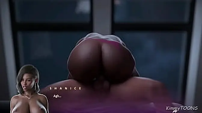 Apocalust - Ebony College Professor visit Bigdick-student at home to get fuck and creampied - kimmyTOONS