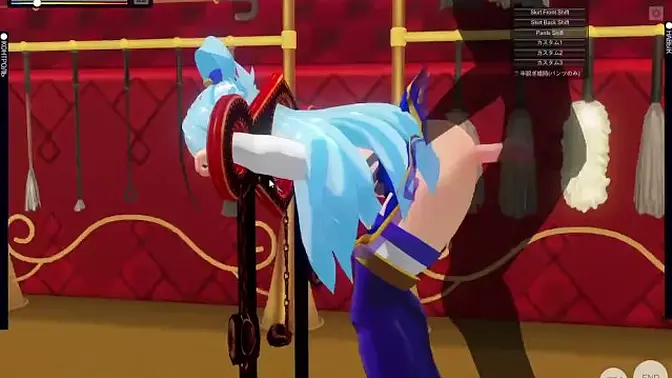 Aqua's Ass Gets Rough Anal Fisting in BDSM Session