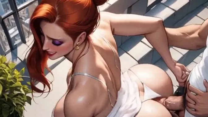 Artificial Intelligence undresses naked woman for giant cock