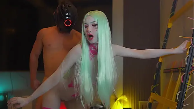 Asian beauty gets hard and fast fucked by muscular teen