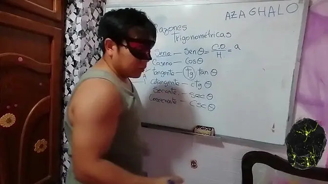 Asian teacher and student get wild in bedroom math class