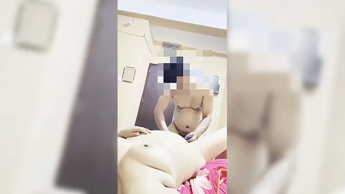 Asian Teen Wife Sucks Her Husband's Cock in Hotel