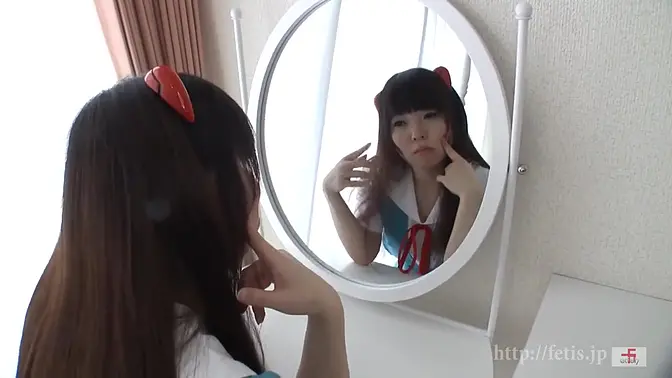 Asuka of nose picking