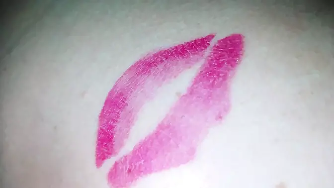 At the beginning of the game I cover that naughty big dick with kiss marks &mdash;  sucking it until it gets hard 