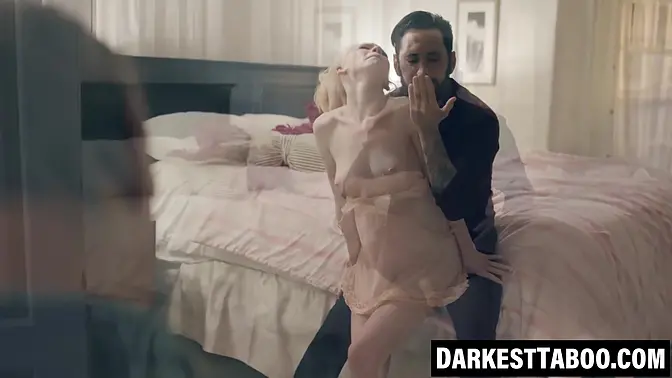 Athena Rayne's big cock facial watched by her hunk