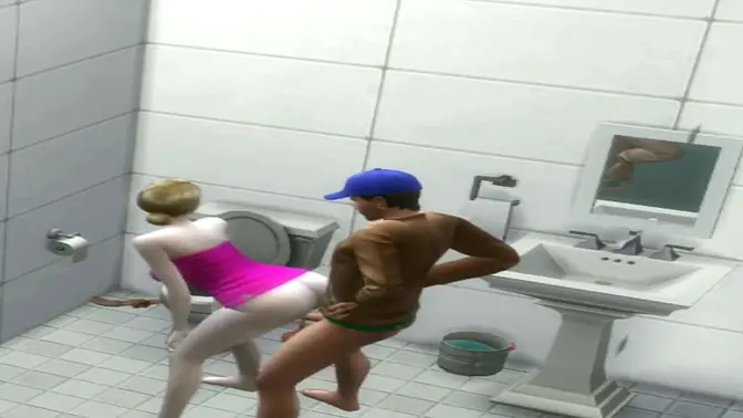 Athletic ebony Latina gets pounded doggystyle in deli bathroom