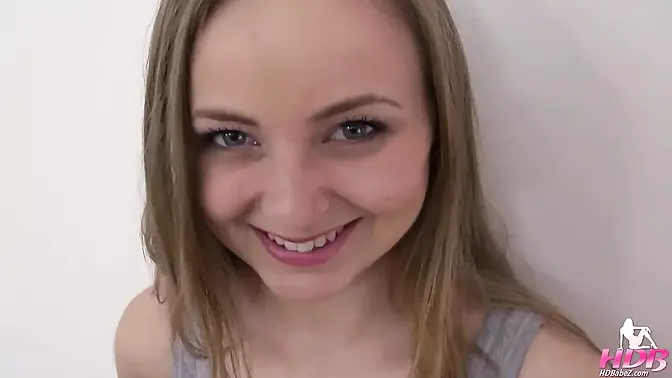 Babe fucked for creampie with mouth full of pearls