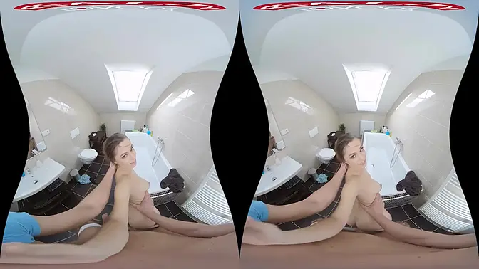 Bathroom babe goes wild with deepthroat and more