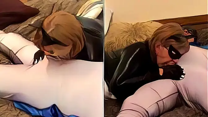 Batman's MILFy side gets deepthroated by Catwoman