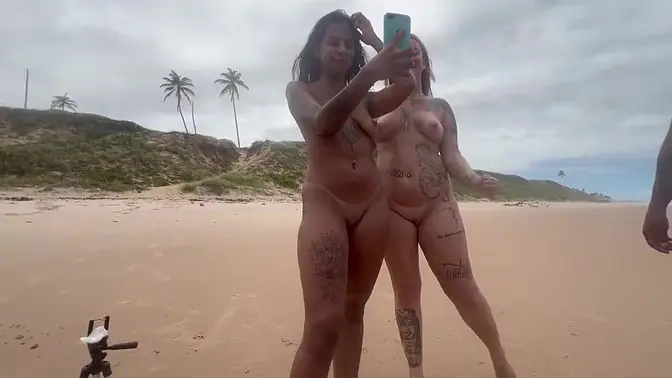 Beach babe gets fucked in public view