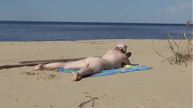 Beachside MILF gets doggystyle fucked and fingered