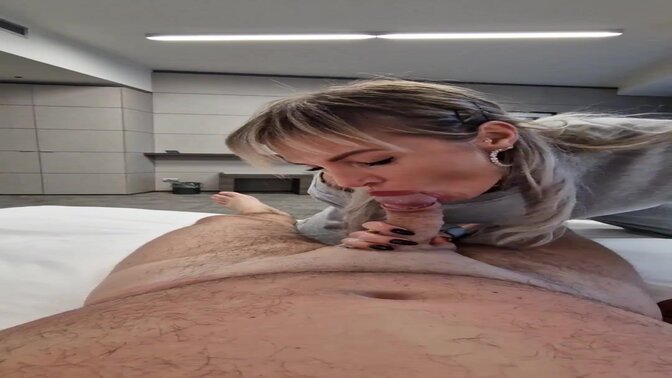 Beautiful blonde babe takes it in the ass at the hotel