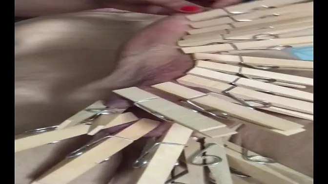 Bestie's Kinky Fun with Pegs as Toys for Big Boys