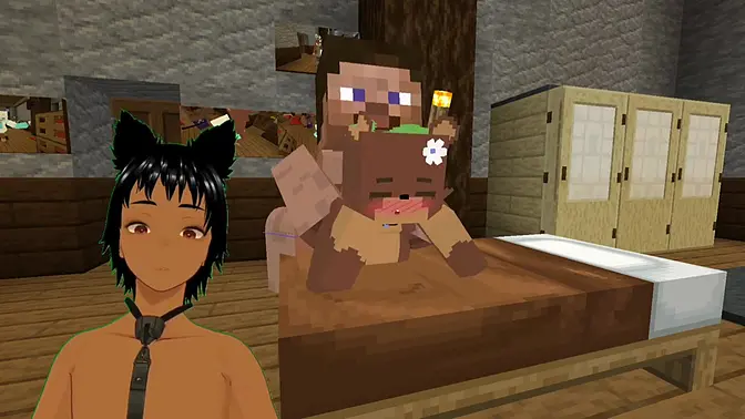 Bia gets fucked in animated Minecraft world