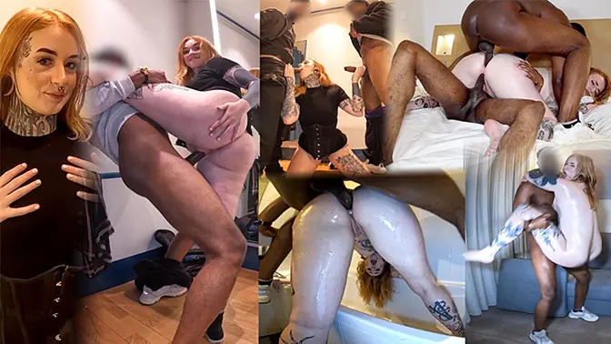 Big Ass Student gets surprised anal fuck in fitting room and corridor