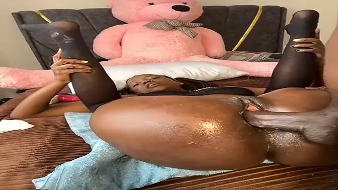Big black cock destroys petite girl's juicy ass