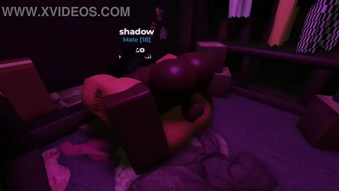 Big cock and big tits in intense Roblox porn session