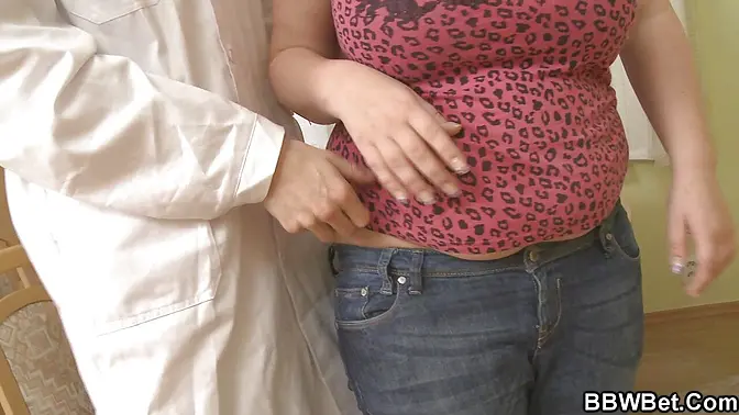 Big-cocked doc cures busty blonde's big fat ass