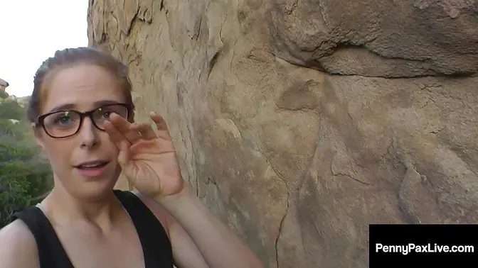 Big- cocked redhead Penny Pax gets pounded outdoors