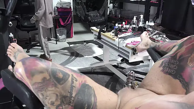 Big Dick Holed Boy Gets Pegged and Caged in Gyno Chair