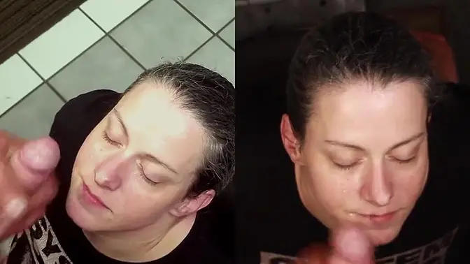 Big load homemade facial cumshot