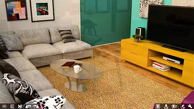 Big-titted anime girl rides biggest dick in cartoon love story