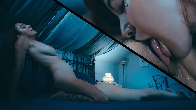 Big-Titted Asian Girl's Hot Lesbian Break-In