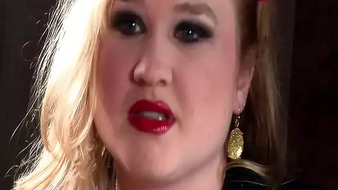 Big-Titted Blonde Sucks and Fucks Massive Cock