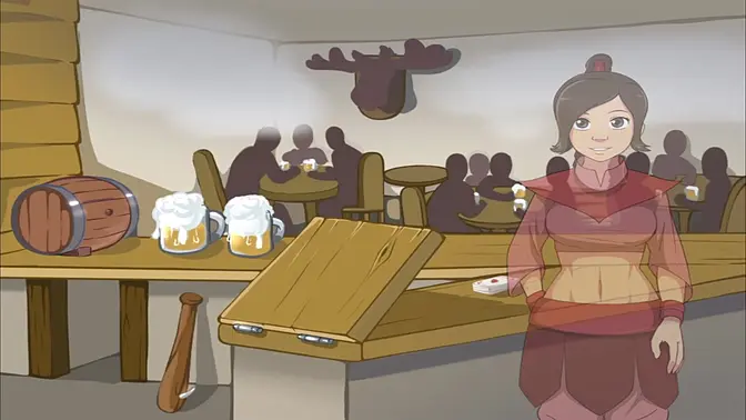 Big-Titted Cartoon Trainer Avatar Fucks Four Elements