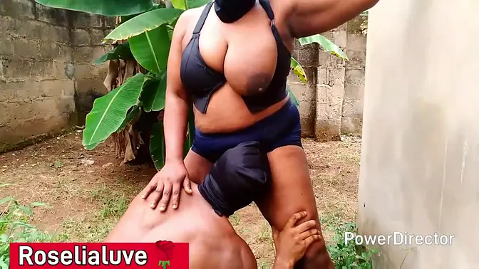 Black BBC pounds fat ass MILF in wild outdoor doggy style