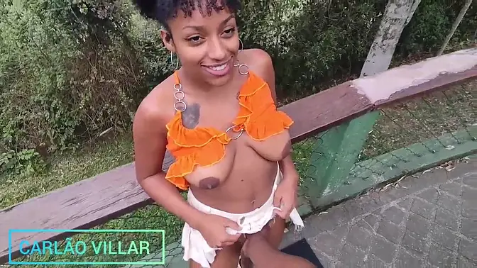 Black beauty deep throats and gives sloppy blowjob