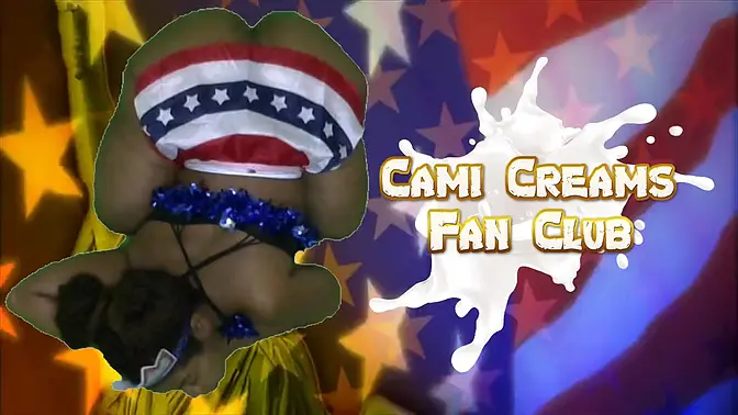 Black Chubby Cami gets gangbanged and creampied in public restroom