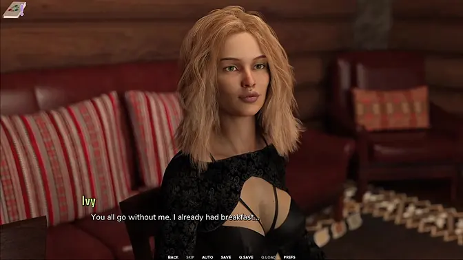 Black college girl gives sloppy blowjob in animated hentai game