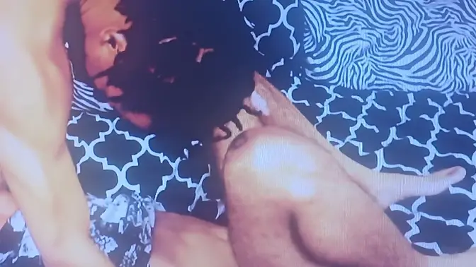 Black Mandingo's raw BBC goes balls deep in Blondie's mouth and ass