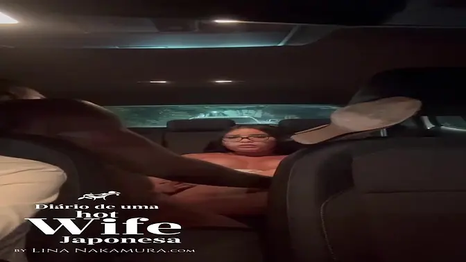 Black Uber driver fucks married Asian wife as cuckold watches
