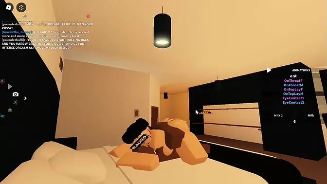 Blacked in Roblox: Deepthroat and Creampie