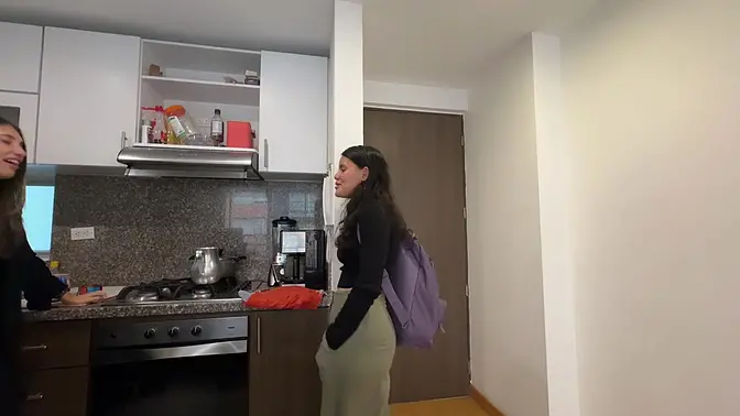 Blond wife cheats with lesbian friend while suspecting pregnancy