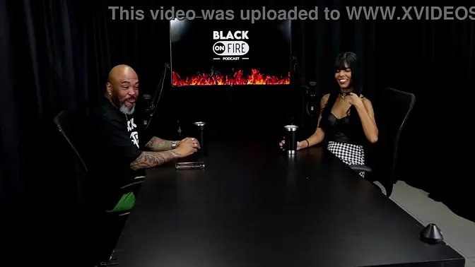 Blonde amateur gets a sensual massage from a black man