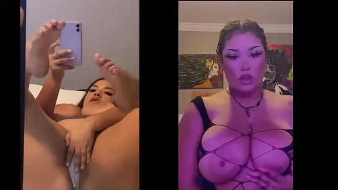 Blonde and brunette solo masturbation video compilation