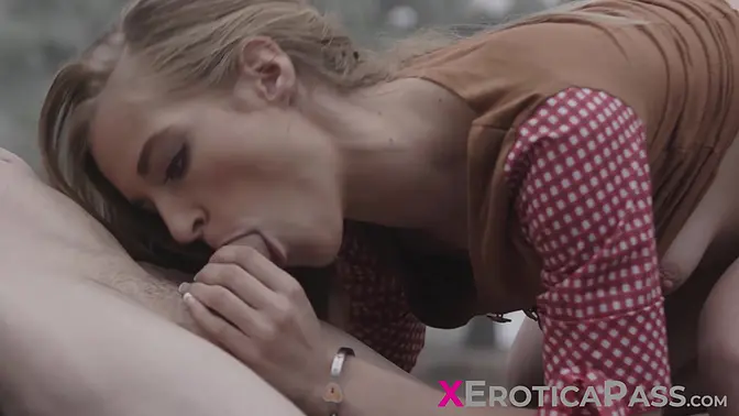 Blonde babe Lana Sharapova dominates rascal cowboy in hardcore fuck session