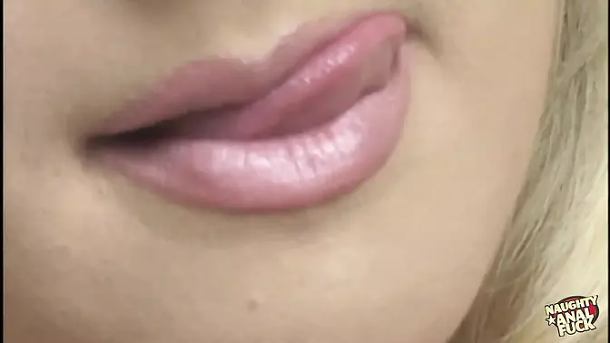 Blonde beauty caught masturbating in the garden gets deep anal creampie