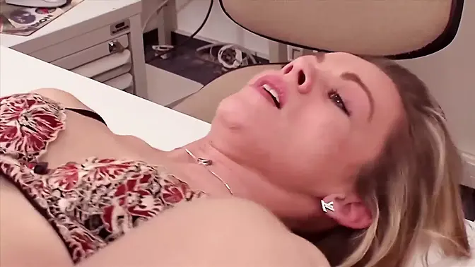 Blonde bombshell gets pounded hard in lingerie