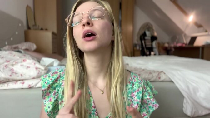 Blonde Femme Fatale takes on her BBC in French POV Porn