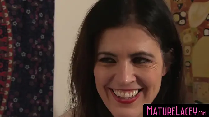 Blonde MILF and Grandma enjoy lesbian passion with toys