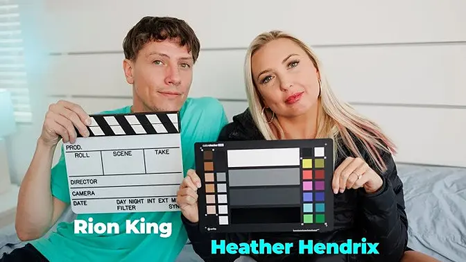 Blonde MILF Heather Hendrix chats with Rion King in Jay's POV Podcast