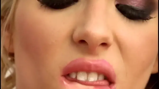 Blonde Slut Teases with Pink Pussy