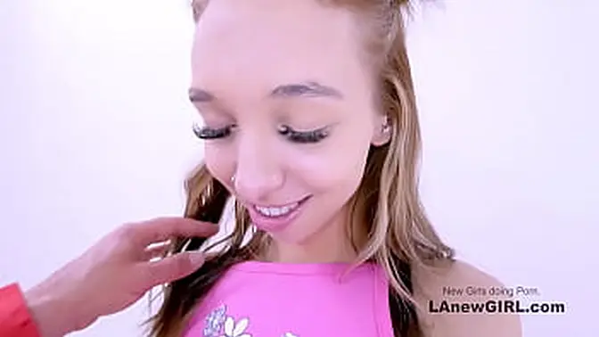 Blonde teen auditions for role but ends up getting fucked on camera