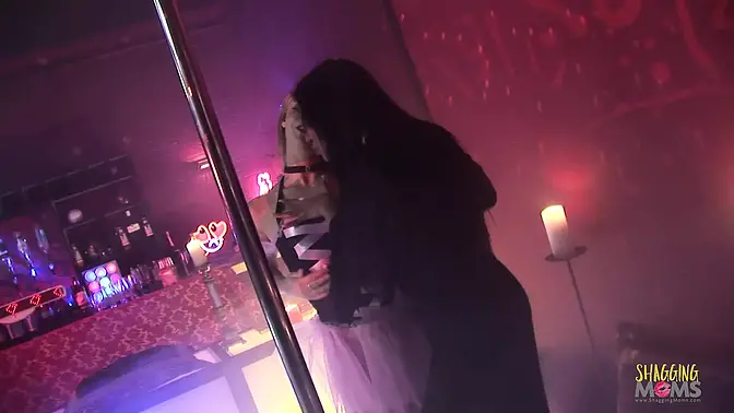 Boss fucks and bangs his two slutty stripper workers