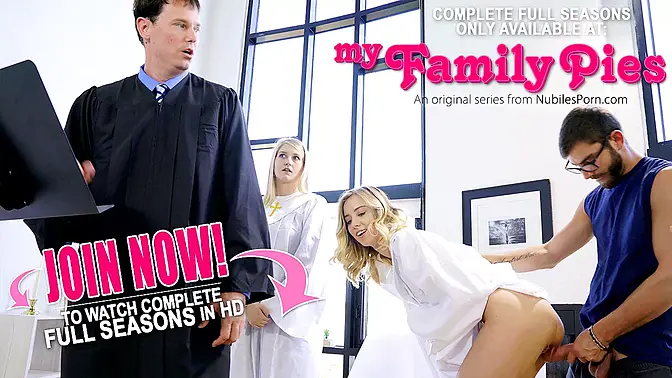 Bratty stepsis wears panties while getting fucked hard